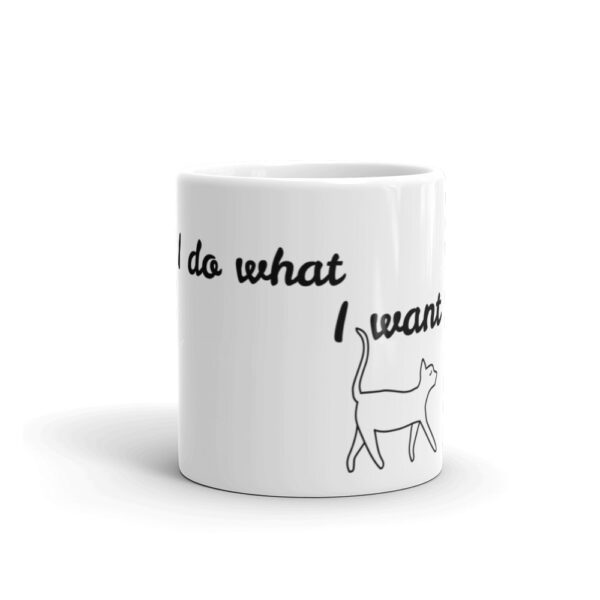 Kaffeebecher Katzenmotiv "I do what I want" aus Keramik