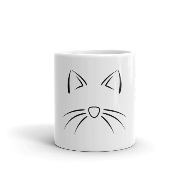 Kaffeetasse Katzenmotiv "Katzengesicht" aus Keramik