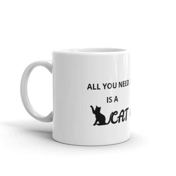 Tasse mit Katzenmotiv "All you need is a cat" aus Keramik