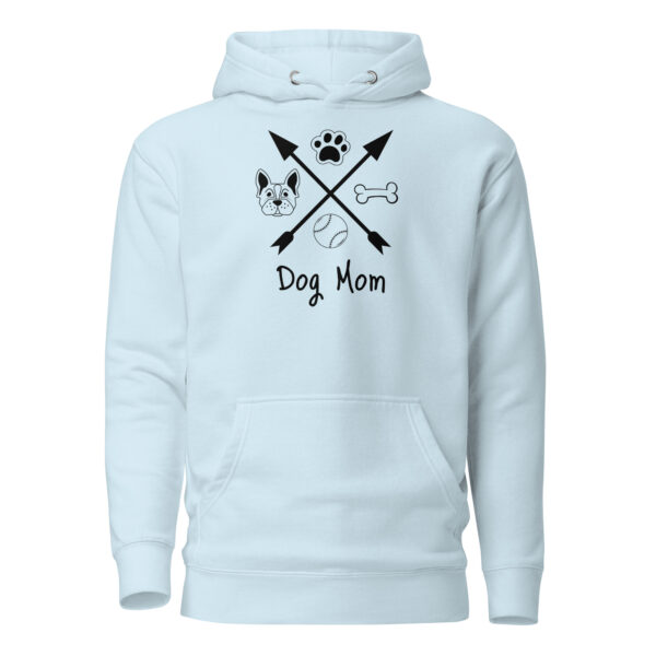 Dog Mum Hoodie in Weiß mit Hundemotiv