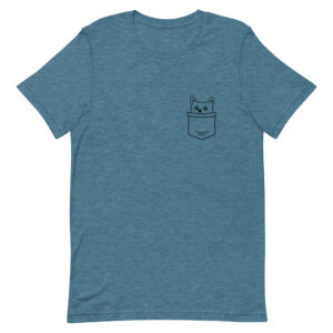 Katze in Tasche – Unisex-T-Shirt