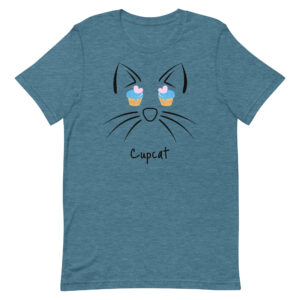 Katzenmotiv T-Shirt – “Cupcat” Unisex-T-Shirt