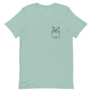 Katze in Tasche – Unisex-T-Shirt