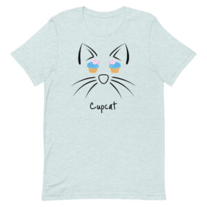 Katzenmotiv T-Shirt – “Cupcat” Unisex-T-Shirt